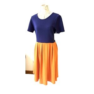 NWT Lularoe 2 Toned‎ Amelia Day Dress Large
